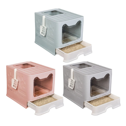 Enclosed Cat Litter Box