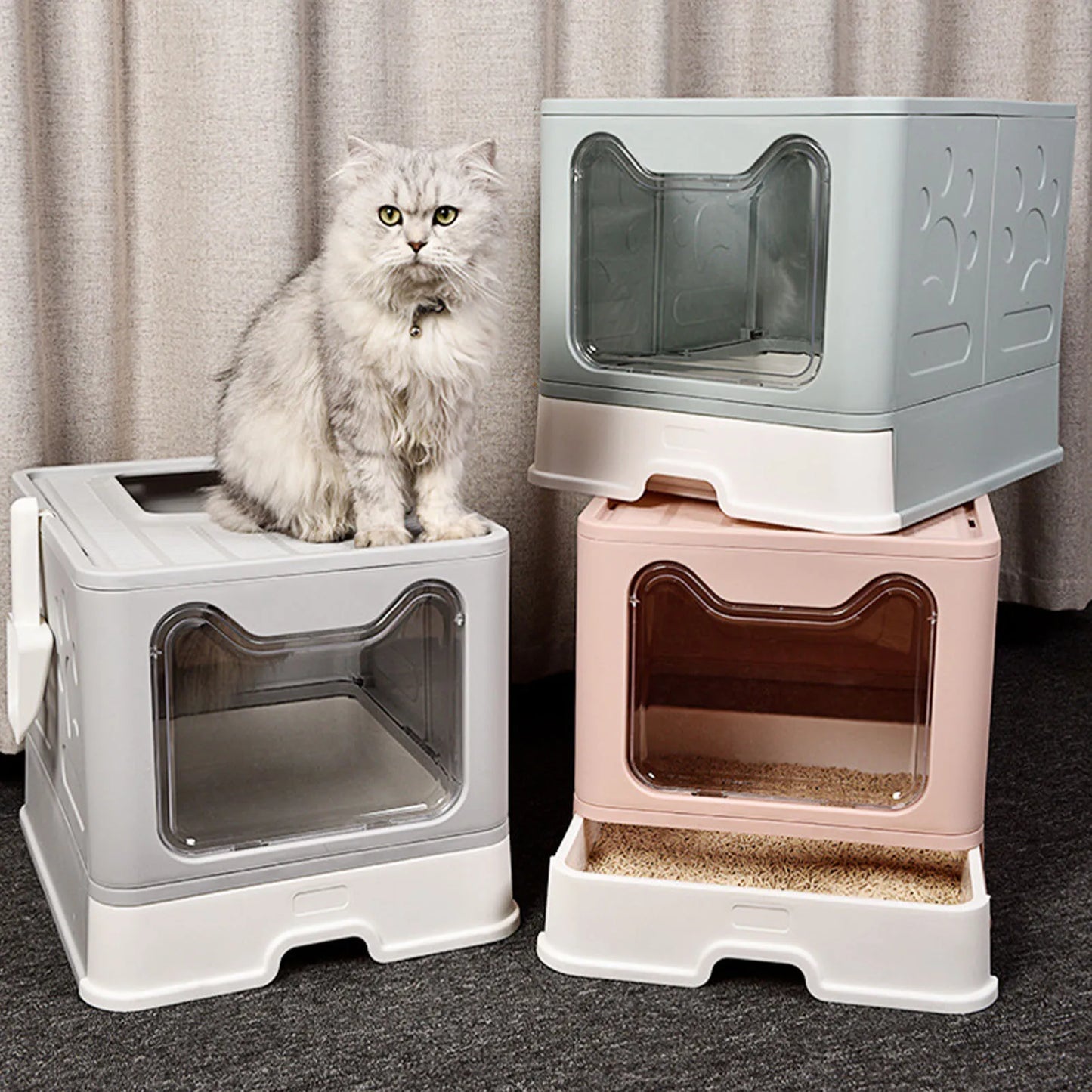 Enclosed Cat Litter Box