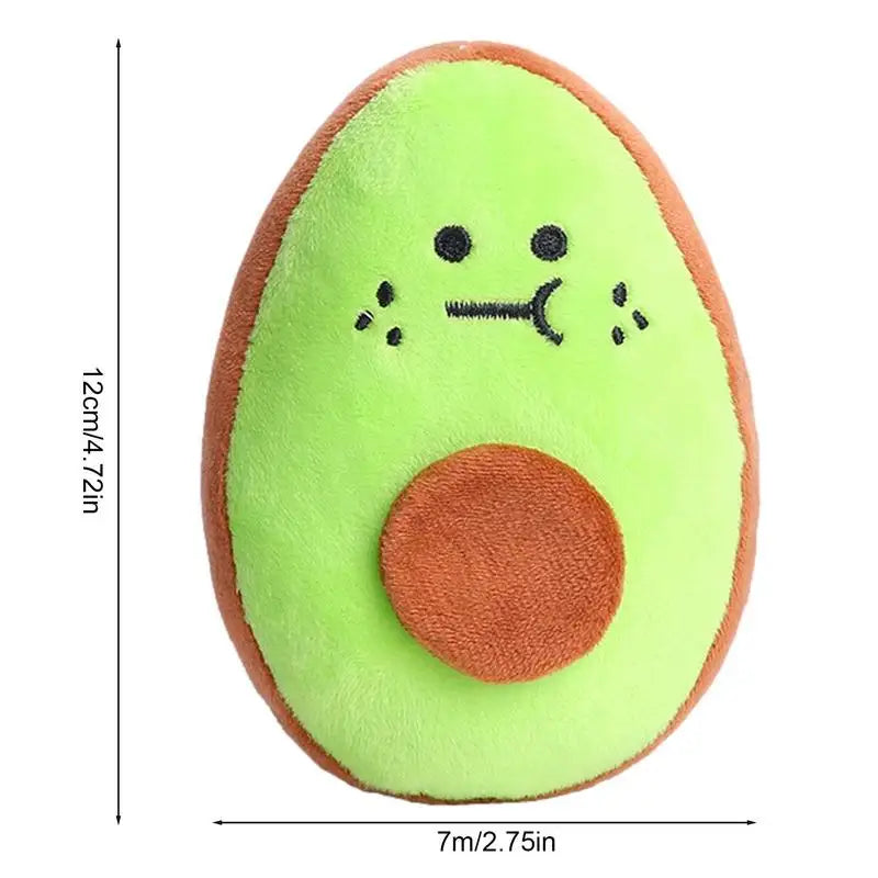 Avacado Squeaky Plush