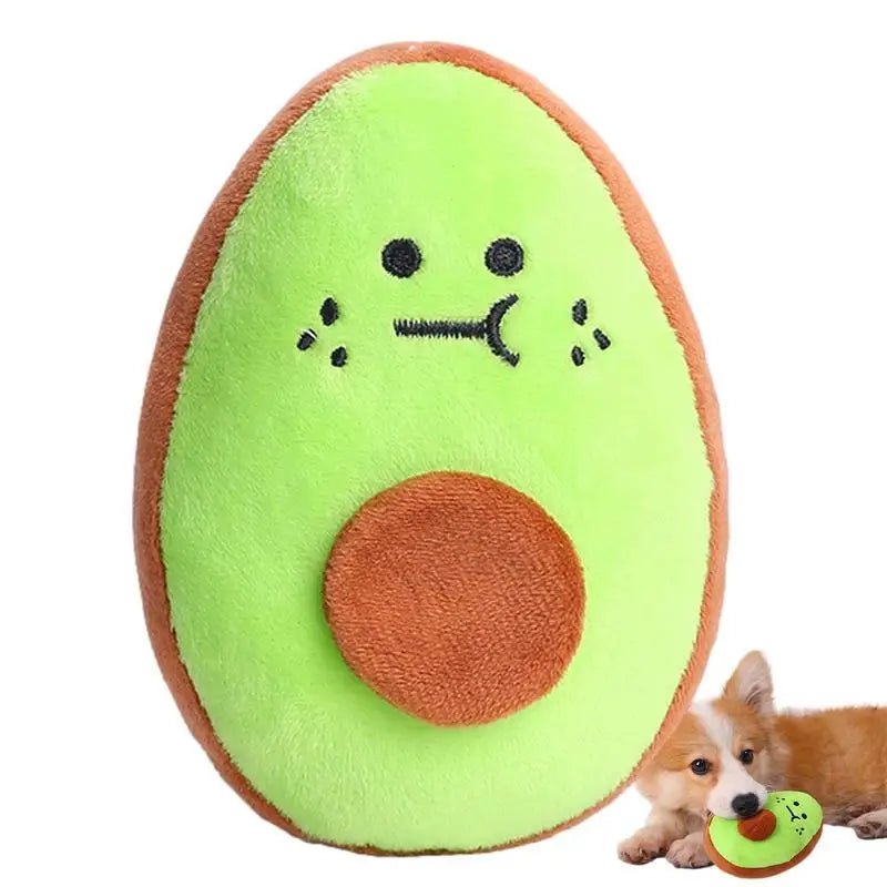 Avacado Squeaky Plush