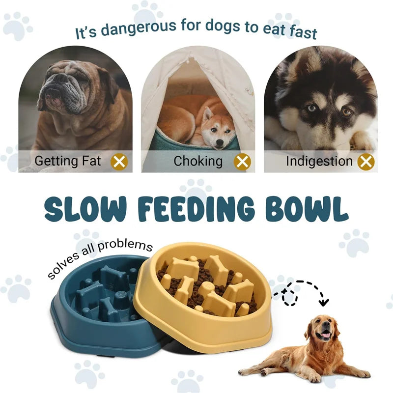 Dog Slow Feeder Bowl