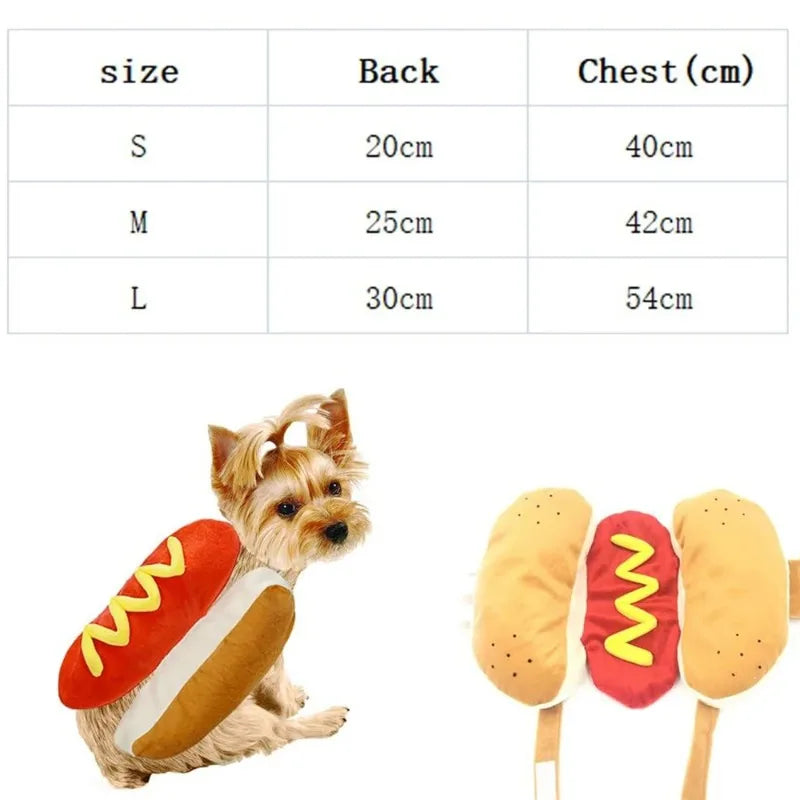 Pet Hot Dog Costume